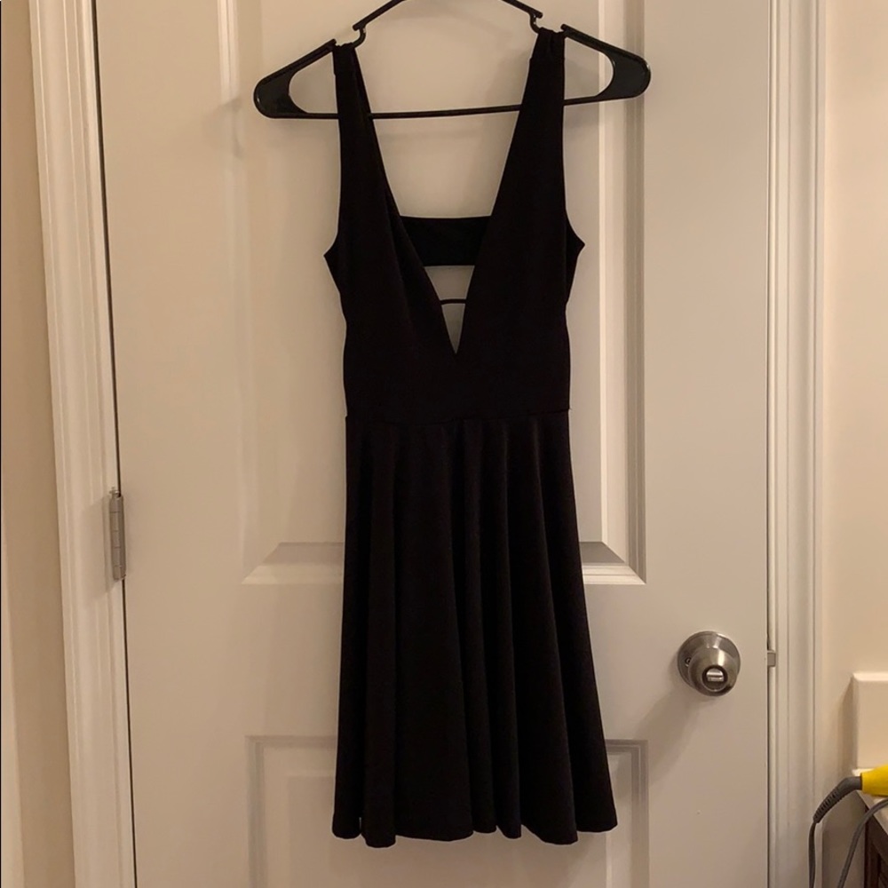 Black mini dress